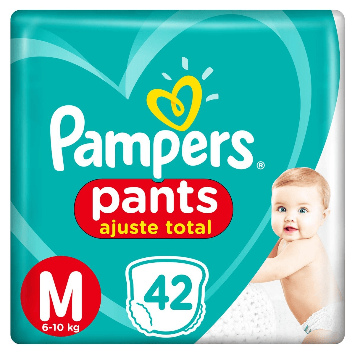 Fralda Pampers PANTS AJUSTE TOTAL MEGA M 42 