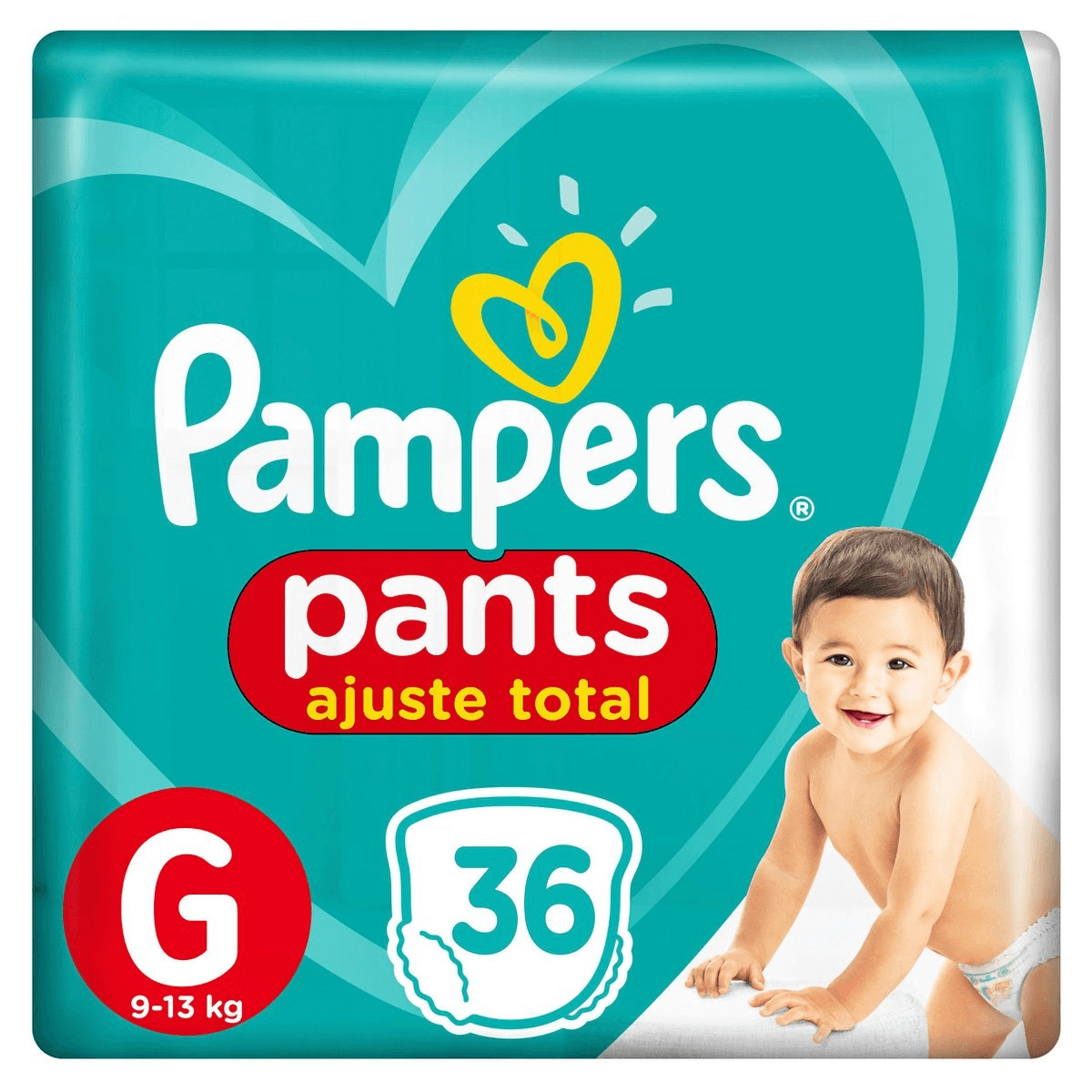 Fralda Pampers PANTS AJUSTE TOTAL MEGA G 36 