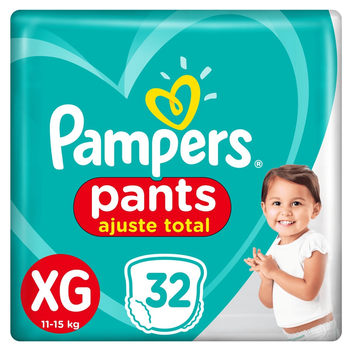 Fralda Pampers PANTS AJUSTE TOTA MEGA XG 32 