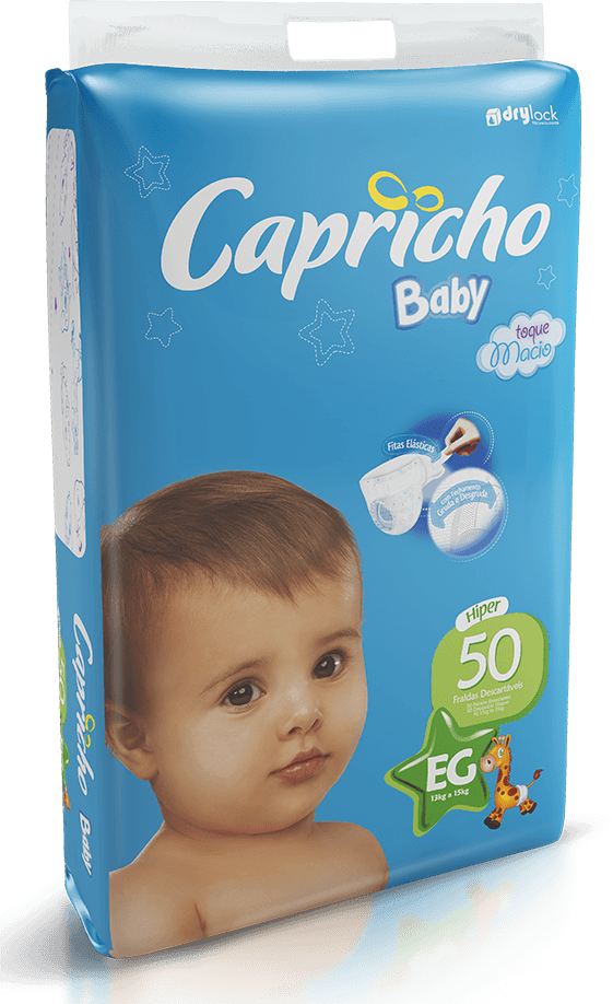 FRALDA CAPRICHO EG ACIMA DE 15KG Com 50 Unidades