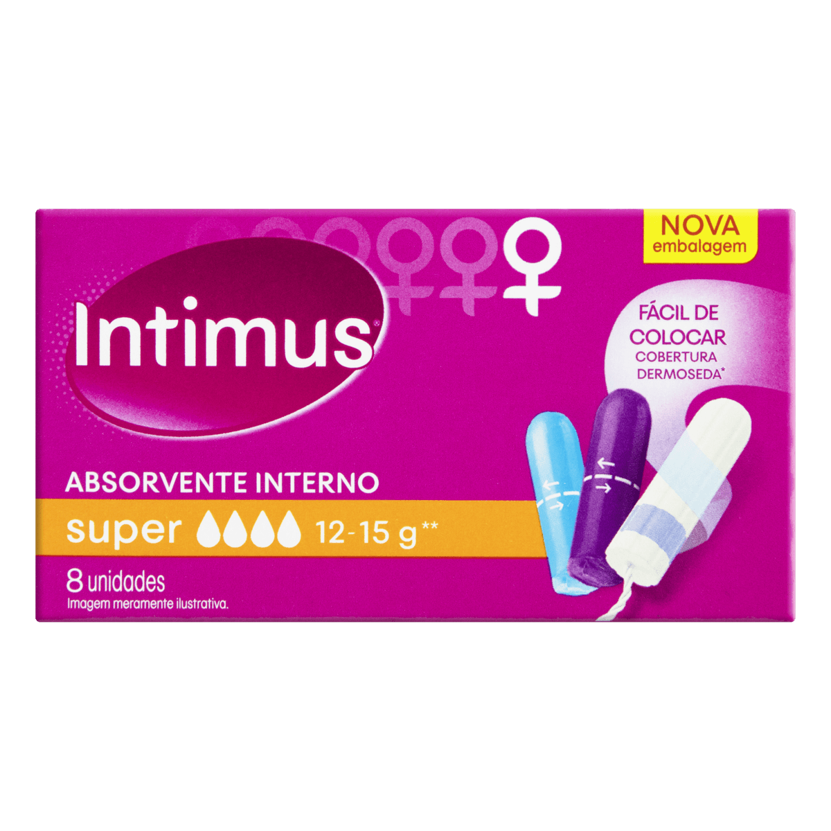 Absorvente Interno Intimus Super  8 Unidades