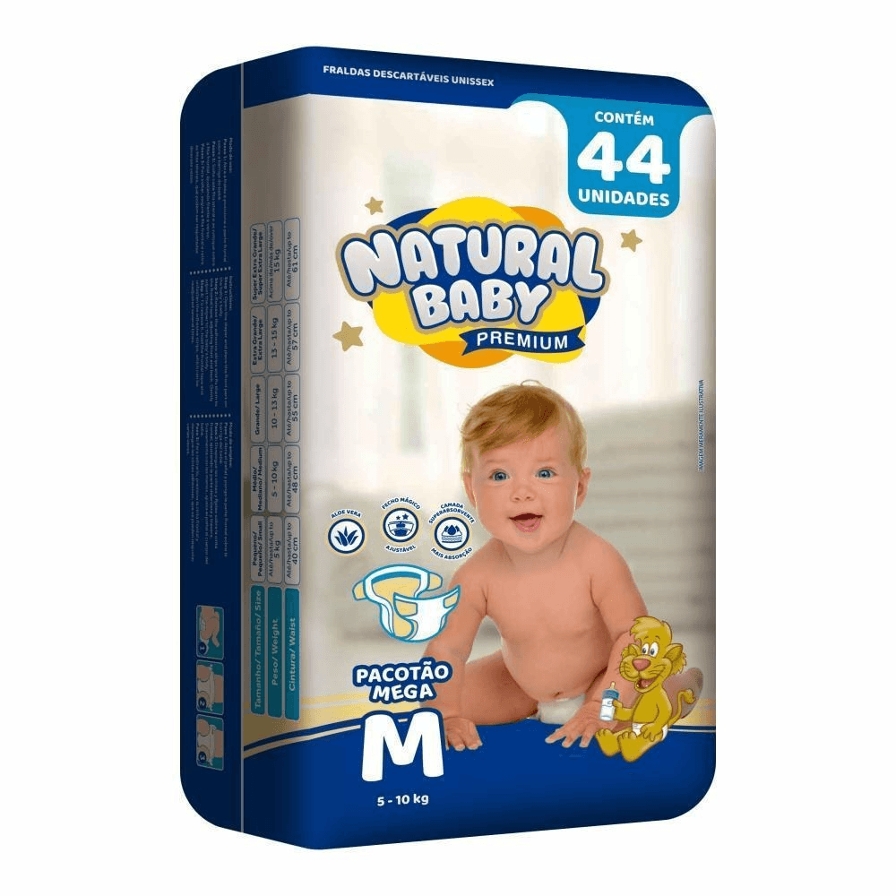 FR NATURAL BABY PREMIUM TAM M C/ 44UND 